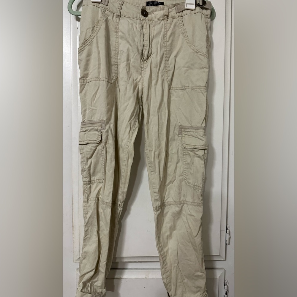 Cotton On tan cargo pants
